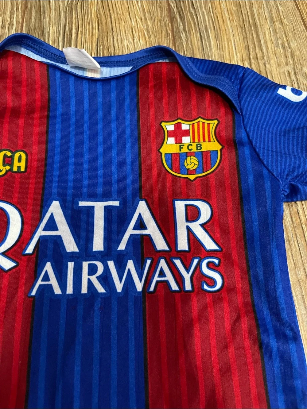 Baby FCB Messi onesie